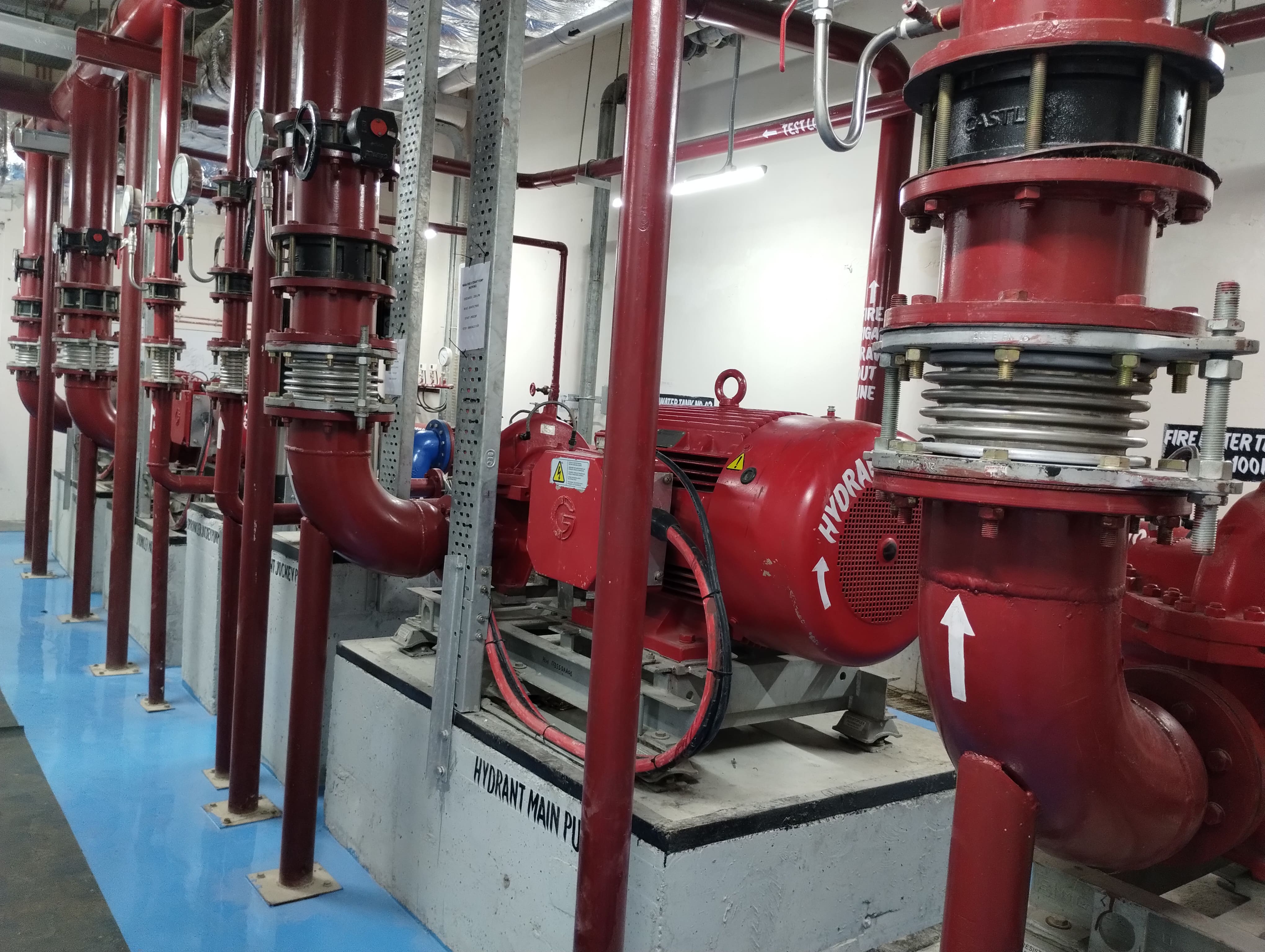 Metal Expansion Joint in Pump Room